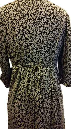 Motherhood Maternity Black & White Floral Wrap-style  Dress