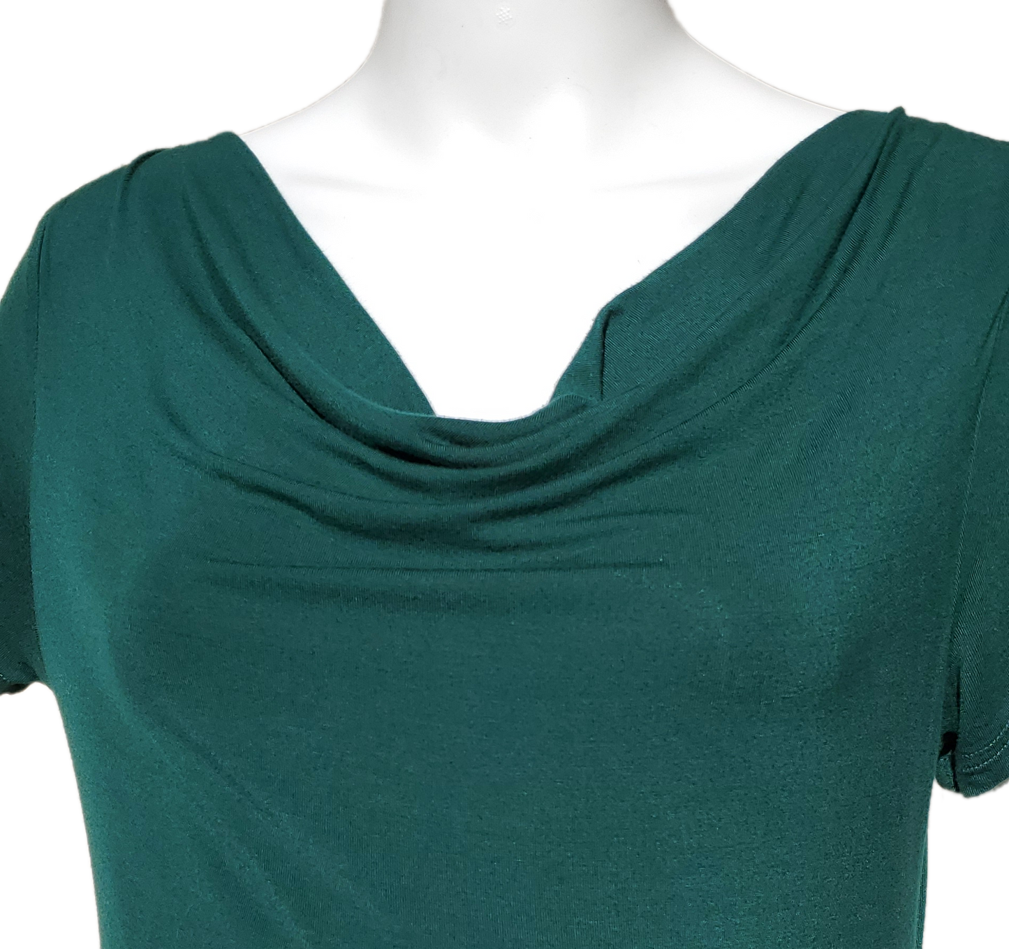 PattyBoutik Mama Emerald Cowl Neck Dress