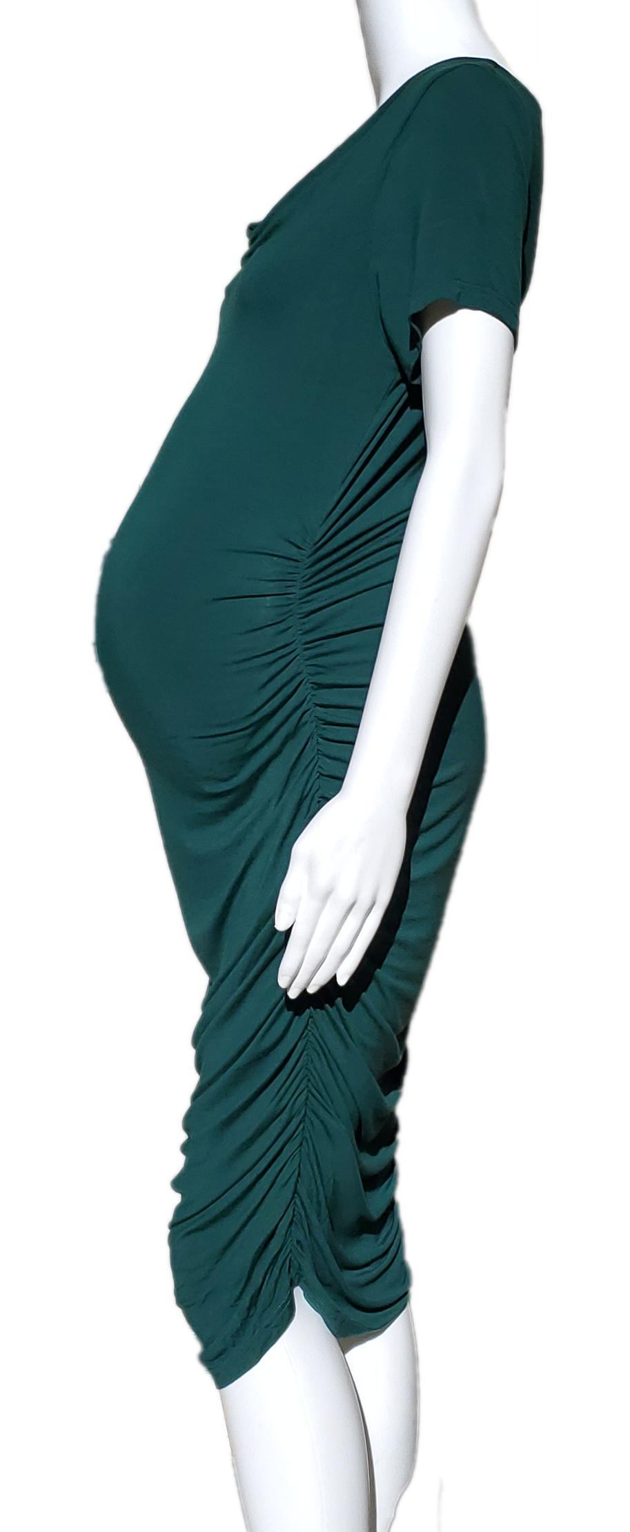 PattyBoutik Mama Emerald Cowl Neck Dress