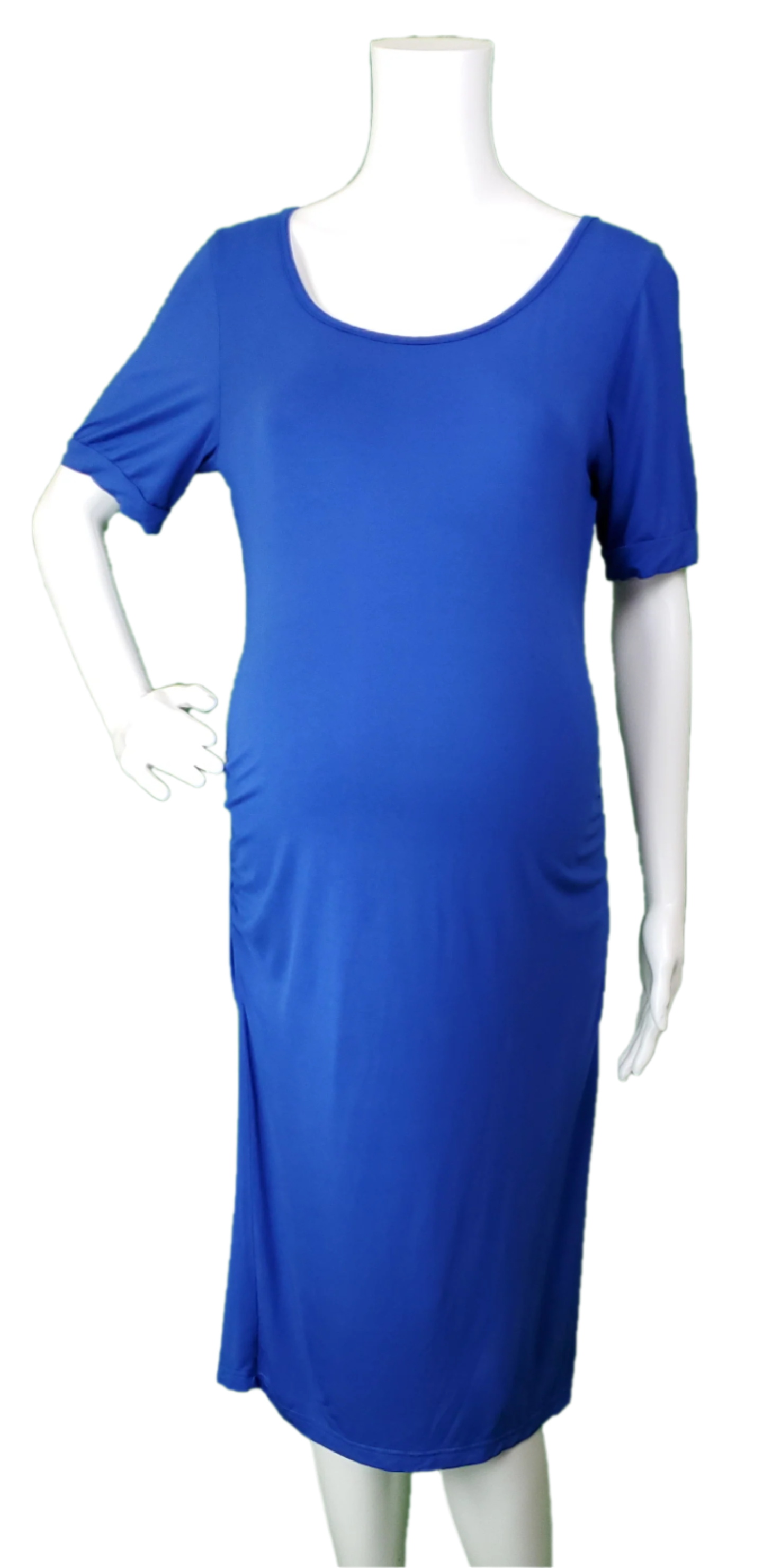Royal Blue Short Sleeve Knit Dress Royal Blue Short Sleeve Knit Dress