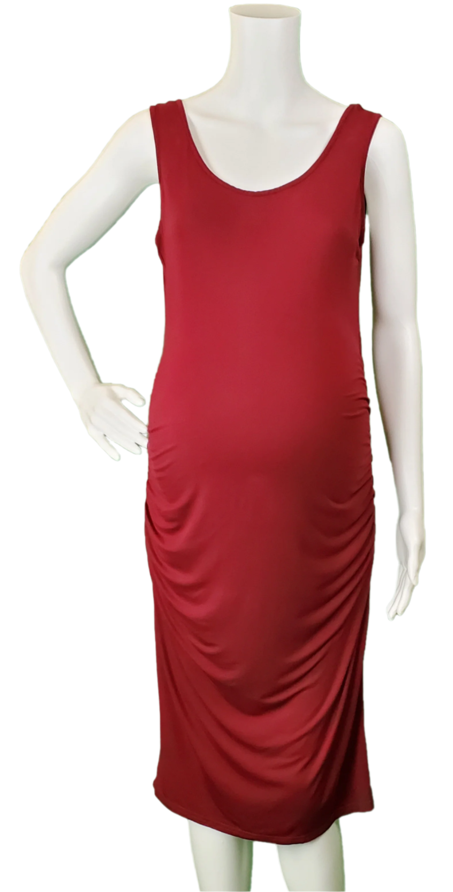 Gray and White Striped Maternity Tank Dress Gray and White Striped Maternity Tank Dress
