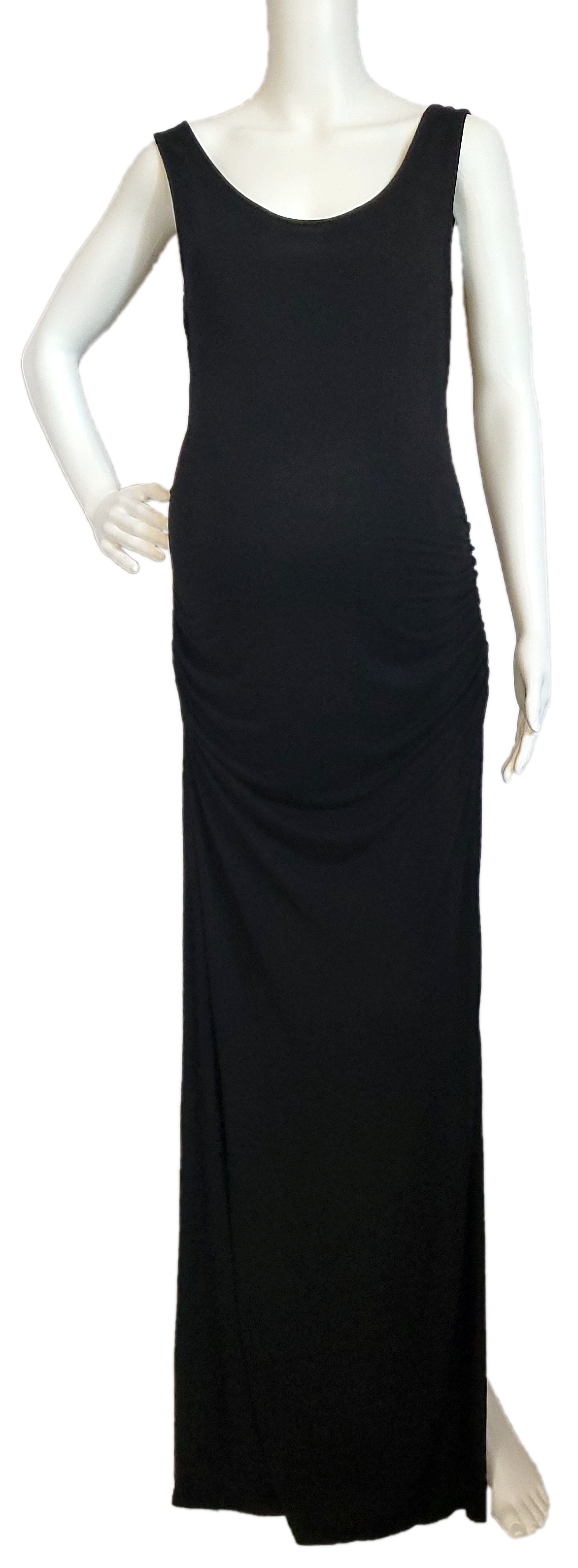maternity maxi tank dress HATCH Collection The Soraya Getaway Maxi Dress in Island Pearl