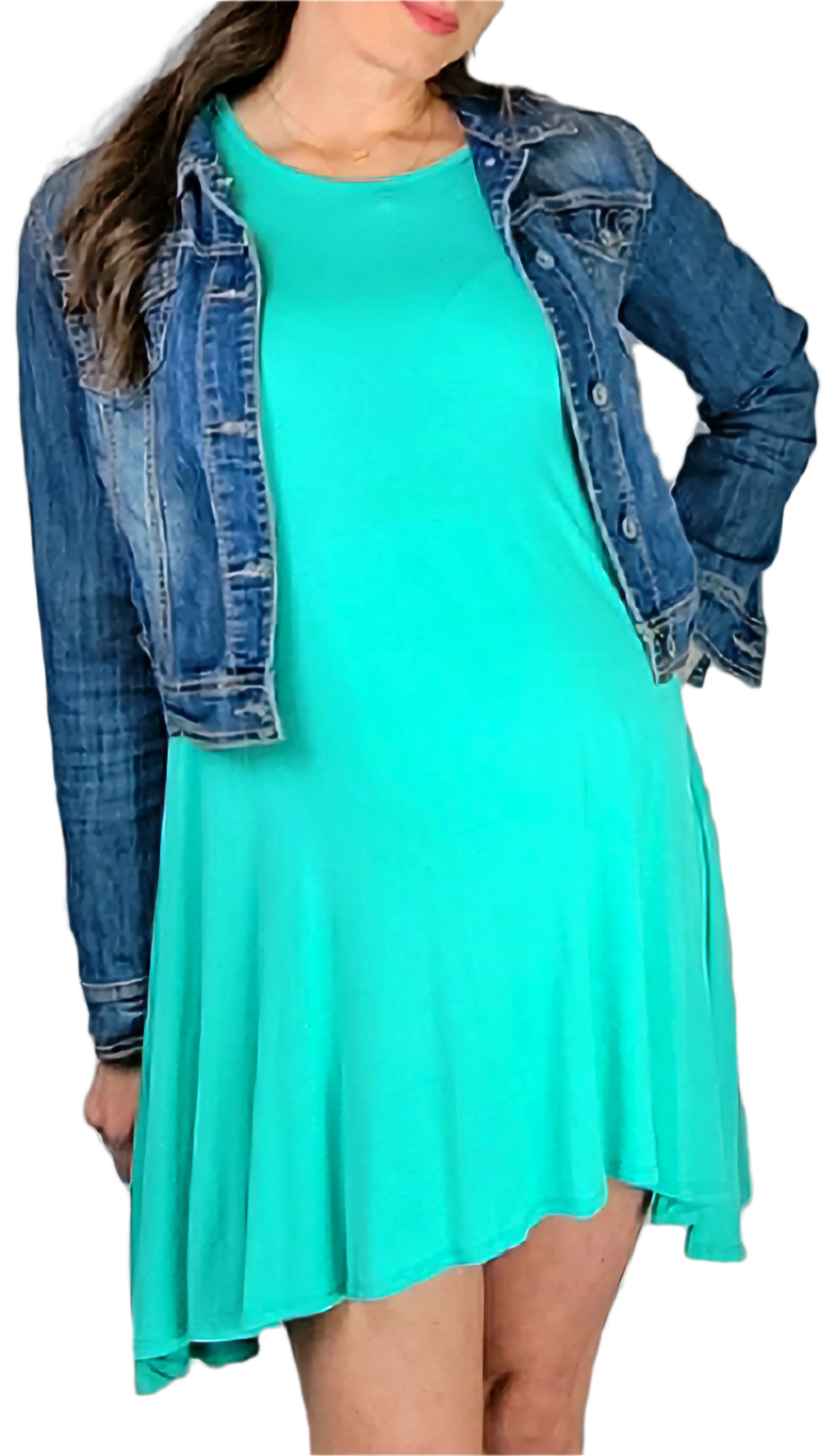 Jade Hi-low Hem Dress