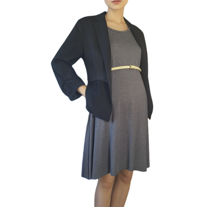 Grey Hi-low Hem Dress