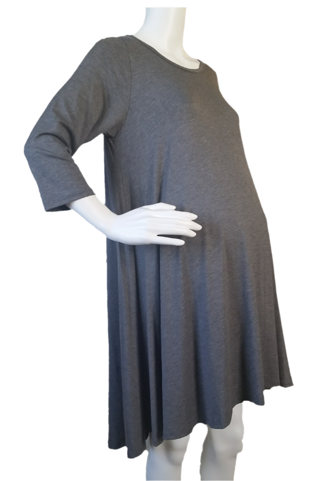 Grey Hi-low Hem Dress