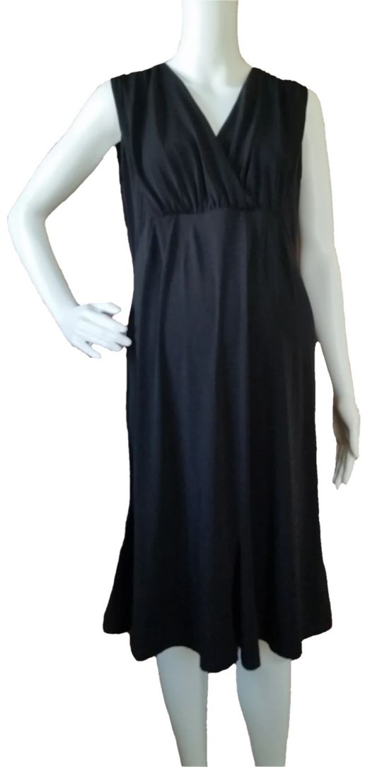 Old Navy Maternity V-neck Knit Black Dress