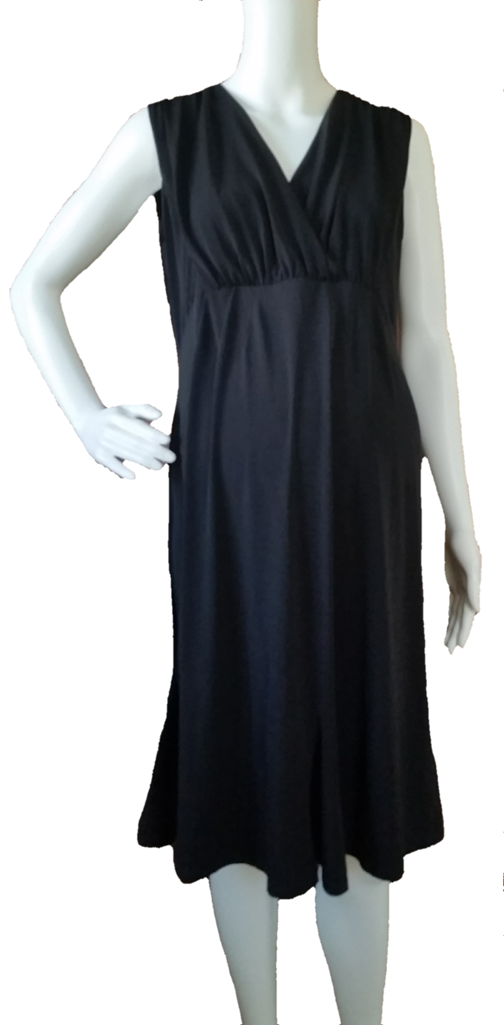 Old Navy Maternity V-neck Knit Black Dress