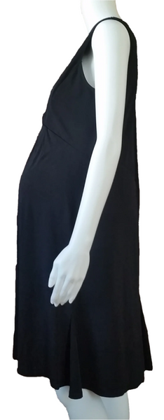 Old Navy Maternity V-neck Knit Black Dress