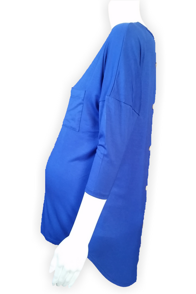 Hi-Low Top with Back Buttons