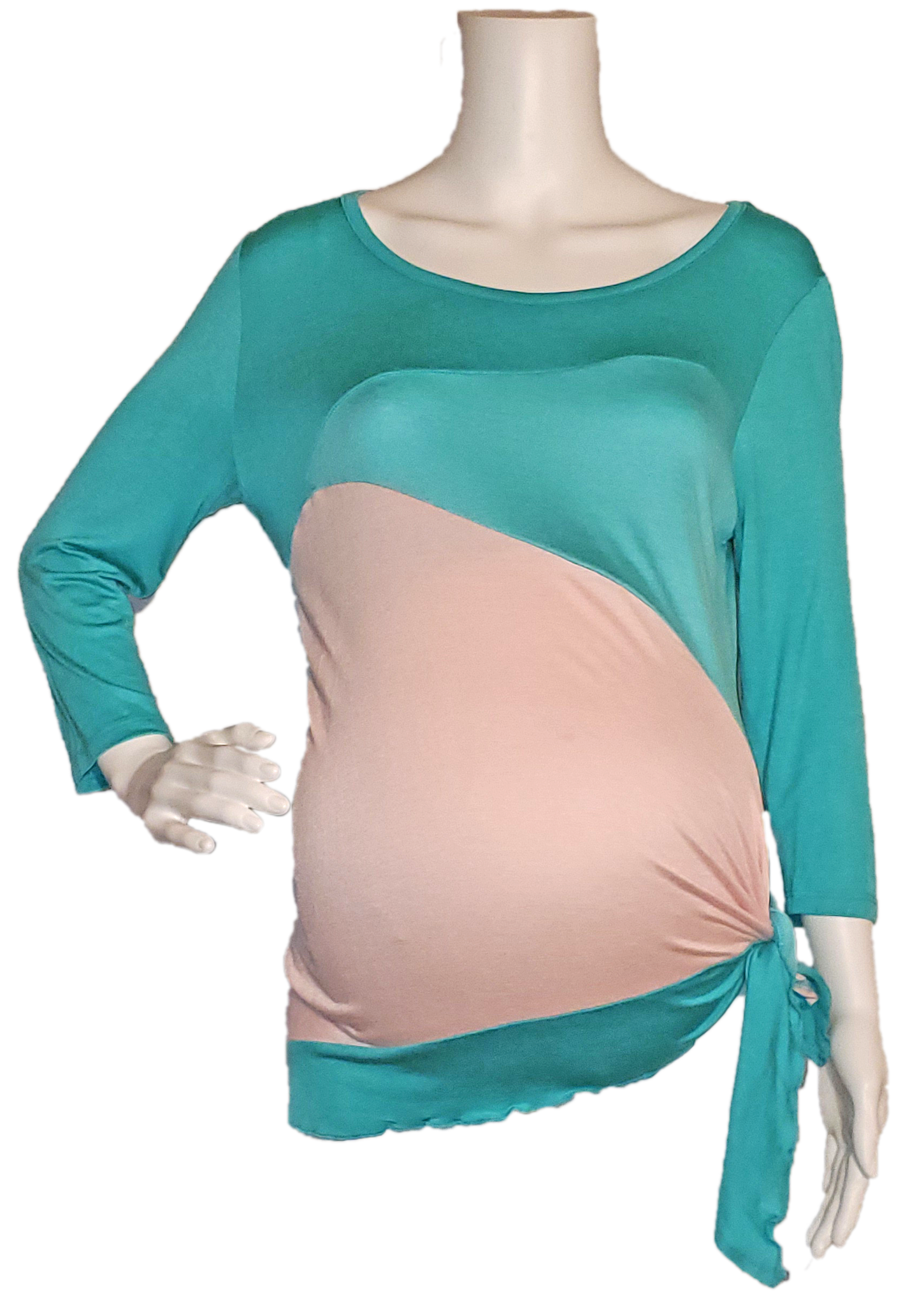 Color Block Side-tie Top