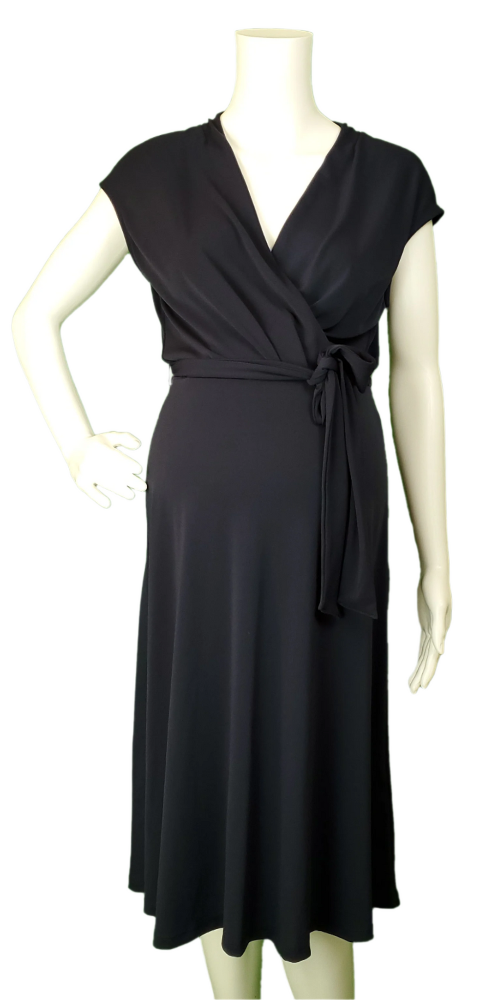 H&M Navy Knit Wrap Dress